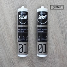 Vera Concept Store Amaçlı Silikon Şeffaf 280 gr 2 Adet