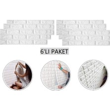 Vera Concept Store 1 M2 6 Adet Kendinden Yapışkanlı Mutfak Fayans Duvar Kağıdı Paneli 3D