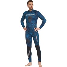 Vera Concept Store Erkek Tokugawa Erkek Monopiece 3 mm Tek Parça Dalış Kıyafeti Neopren, Kamuflaj Mavisi, Erkek
