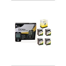 Vera Concept Store Kan Şekeri Ölçüm Cihazı + 4 Kutu Strip (200 Adet) + 1 Kutu (100 Adet) Opti-Clix Parmak