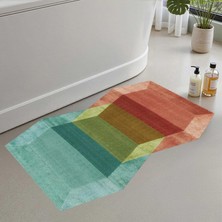 Vera Concept Store 2'li Set Banyo Paspası, Yumuşak Banyo Halısı, Kaymaz Dot Tabanlı, Su Emici, Makinede Yıkanabilir - 50X60-60X100 cm