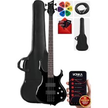 Vera Concept Store MBG-410BK Üst Segment Profesyonel Bas Gitar, 4 Telli, Siyah