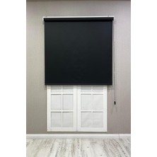 Vera Concept Store Stor Perde Ithal Mat Polyester, Siyah, 160 x 200