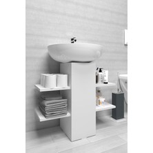 Vera Concept Store Modern Raflı Lavabo Altı Banyo Dolabı Banyo Düzenleyici