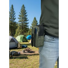 Vera Concept Store Taktik Kemer Çantası, Naylon Kumaş, Çok Bölmeli, Kalem ve Telefon Taşıyıcı, Outdoor Kullanım (Yeşil)