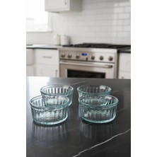 Vera Concept Store Isıya Dayanıklı Cam Fırın Kasesi 4 Adet 10 Cm-Sufle Kabı