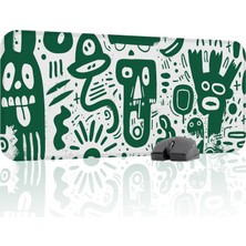 Vera Concept Store Illüstrasyon Gaming Mouse Pad Kauçuk Kaymaz Taban Mousepad (V4, 70X30 Xl)