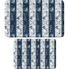 Vera Concept Store Sevimli Tasarımlı Mikrofiber 2'li Takım Banyo Paspası, Kaymaz Taban, Makinede Yıkanabilir (40X60_50X80)