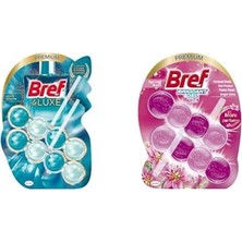 Vera Concept Store Wc Deluxe Yasemin Premium Klozet Temizleme Topları (1 x 2 Adet) ve Bref Wc Brilliant Tuvalet Temizleme Jel Çiçek Kokulu 2'li (2 x 42 G)