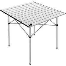 Vera Concept Store ® Katlanabilir Alüminyum Xl Kamp Masası, Taşıma Çantalı, Gri