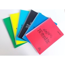 Vera Concept Store 1 Adet Plastik Kapak A4 Büyük Boy Telli 40 Yaprak Müzik Defteri Karışık Renk Yollanacaktır