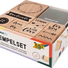 Vera Concept Store 31107 – Ahşap Damga Seti, El Yapımı, 11 Ahşap Damga ve 2 Istampa Dahil – Kartları, Arkadaşlık Kitaplarını, Yazı ve Koleksiyon Defteri Süslemek Için Id