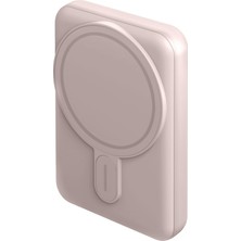 Vera Concept Store Magpac Mini 10.000 Mah 20W Type-C 15W Kablosuz Şarj - Stant Özellikli Powerbank - Pembe