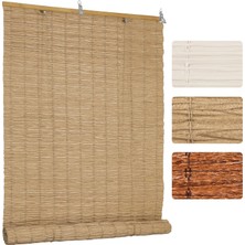 Vera Concept Store Panama Rattan Stor Perde, Doğal Hasır Desen,jaluzi,uv Dayanıklı Özel Plastik Malzeme,su ile Temizlenebilir. (Hasır Görünümlü Bej, 120X180 Cm)