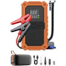 Vera Concept Store Akü Takviye Hava Kompresörü 150 Psı 24000 Mah 2000 Amper Taşınabilir Araç Lastik Şişirme Pompası Powerbank LED Işık Type-C Hızlı Şarj