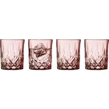 Vera Concept Store Sorrento Viski Bardağı 32 cl 4 Adet Pembe