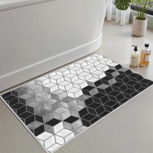 Vera Concept Store Banyo Paspası, Yumuşak Banyo Halısı, Kaymaz Dot Tabanlı, Su Emici, Makinede Yıkanabilir - 40 x 60 cm