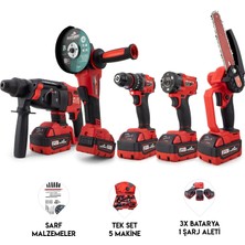 Vera Concept Store Beşli Set MW350R (10MM Ç.mandren+S.sıkma+Ş.spral+Ş.hilti+Budama)