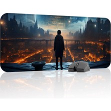 Vera Concept Store Yıldız Galaksi Gaming Mouse Pad Kauçuk Kaymaz Taban Mousepad (V2, 70X30 Xl)