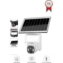 Vera Concept Store Torima CMR30 Beyaz Şarjlı Duvar Lambası Görünümlü Dış Mekan Kamerası Akıllı Ip Güneş Enerjili Kamera