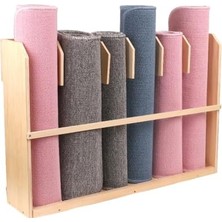 Vera Concept Store Ahşap Yoga Matı Tutucu, 4 Bölmeli, Spor Aleti Standı ve Düzenleyici, Ev Fitness Stüdyosu Için, Köpük Rulo, Halı Paspas, El Havlusu ve Ayak Pedlerini S