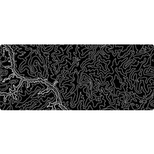 Vera Concept Store Gaming Mouse Pad 90X40 Xxl Büyük Oyuncu Mouse Pad Siyah Çizgili Mouse Pad (River Black, 90X40 Cm)