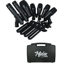 Vera Concept Store Midex M-Drum Kit-7 Davul Mikrofon Seti 7 Parça Akustik Bateri Mikrofonu