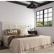 Vera Concept Store Kendinden Yapışkanlı Sünger Beyaz Tuğla 70X77 cm 6 Adet Duvar Paneli