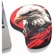 Vera Concept Store Eagle Bilek Destekli Mouse Pad,baskılı Masa Pedi,ergonomik Rahat Konforlu Mouse Pad