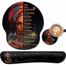 Vera Concept Store Ergonomik Oyun Mouse Pad Bilek Desteği ve Bellek Köpüğü Klavye Bilek Dayanağı Kaymaz Tabanlı Ev Ofis Bilgisayar Masa Pedi, Jel Siyah Mouse Pad Kolay Y