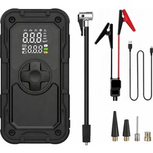 Vera Concept Store Akü Takviyeli Dijital Hava Kompresörü 20000 Mah – Lastik Şişirme Pompası, 19 mm Güçlü Motor, USB & Type-C Çıkışlı, LED Işıklı, Çok Fonksiyonlu Taşınab