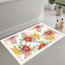 Vera Concept Store 2'li Set Banyo Paspası, Yumuşak Banyo Halısı, Kaymaz Dot Tabanlı, Su Emici, Makinede Yıkanabilir - 40X60-50 x 80 cm