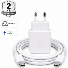 Vera Concept Store 45W Hızlı Şarj Adaptörü ve 1 Metre Type-C Type-C Hızlı Şarj Kablo Set Beyaz