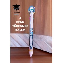 Vera Concept Store 4 Renkli Tükenmez Kalem Anime Modeller 1 Adet