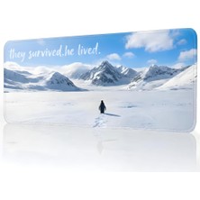 Vera Concept Store 8 Farklı Desenli Baskılı Model Black Deer Xxl Gaming Mouse Pad 70X30 cm – Dikişli Kenar, Kaymaz Taban, Dijital Tasarım, Hassas Takip, Ultra Geniş Oyun