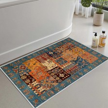 Vera Concept Store 2'li Set Banyo Paspası, Yumuşak Banyo Halısı, Kaymaz Dot Tabanlı, Su Emici, Makinede Yıkanabilir - 50X60-60X100 cm