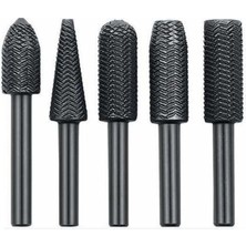 Vera Concept Store Elmas Metal Kalıpçı Taşlama Seti, 5 Parça, Elmas Kaplama, 6 mm Şaft, Alev, Koni, Silindir Uçlar