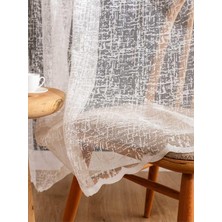 Vera Concept Store Stone Desen Seyrek Pileli 1x2 Tül Perde, 200 x 150