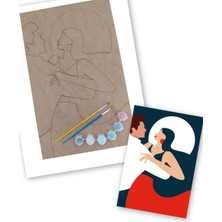 Vera Concept Store Dans Temalı Ahşap Boyama Seti Yetişkin Boyama