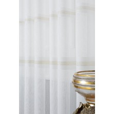 Vera Concept Store Salon Oda Yatak Odası Çocuk Odası Düz Yeni Sezon 2025 1/2.5 Orta Pile Tül Perde Gold (Ithal Kumaş Versiyon) Pudra Pembe 200 x 280
