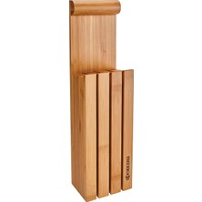 Vera Concept Store Knife Block Messerblock, Bambus Holz, Braun
