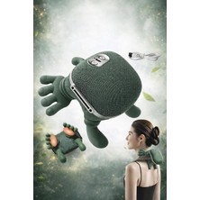 Vera Concept Store Isıtmalı 3D Boyun Omuz Masaj Aleti Şarjlı Taşınabilir 3 Kademe Masaj Cihazı