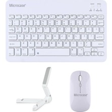 Vera Concept Store Honor Pad X9A 11.5 Inch ile Uyumlu Türkçe Bluetooth Klavye+Mouse+Tablet Standı Beyaz AL5166