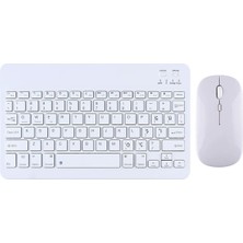 Vera Concept Store Tüm Honor Tablet Modelleri Ile Uyumlu Bluetooth Özellikli Klavye Mouse Set Beyaz