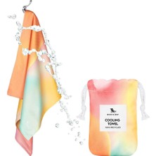 Vera Concept Store Quickcool Soğutma Havlusu, Antrenmanlar ve Sporlar Için, 15°c'ye Kadar Soğutur, Çanta Dahil, 80 x 35 Cm, Sunset Run