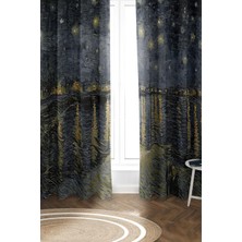 Vera Concept Store Parlak Saten Mikro Kumaş Çift Kanat Fon Perde Takımı PRD0027