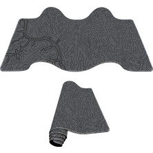 Vera Concept Store Gaming Mouse Pad Xxl Büyük Oyuncu Pad Gri (River Gray, 90X40 Cm)