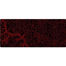 Vera Concept Store Gaming Mouse Pad 90X40 Xxl Büyük Oyuncu Mouse Pad Kırmızı Siyah Mouse Pad (River Red, 90X40 Cm)