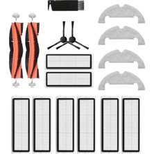 Vera Concept Store Vacuum Mop 2 Ultra Xiaomi Uyumlu Yedek Fırça Filtre Mop Seti-17 Parça