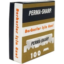 Vera Concept Store Perma Sharp Berber Jileti, 100'LÜ Paket, Yarım Tıraş Bıçağı, Ustura Uyumlu Permasharp Jilet (1)